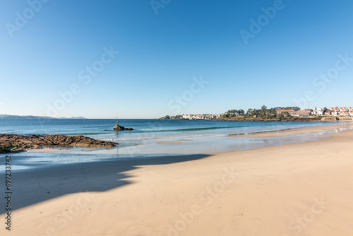 Playa de Silgar  en Sanxenxo  Galicia  Espa  a 