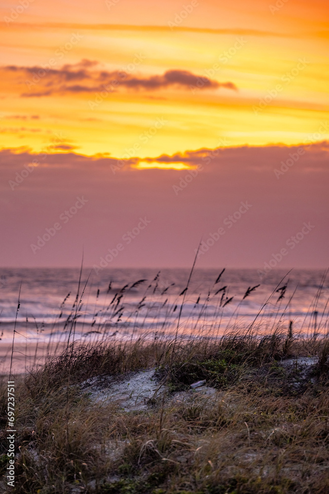 sunset on beach