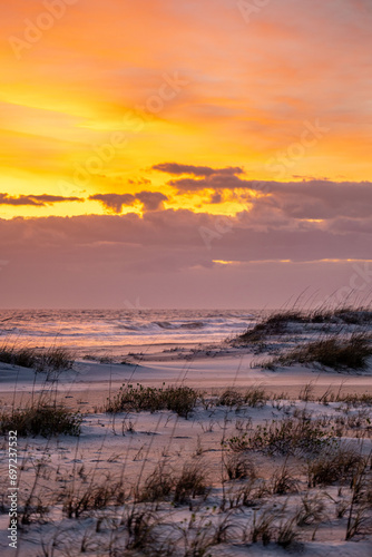 sunset on beach