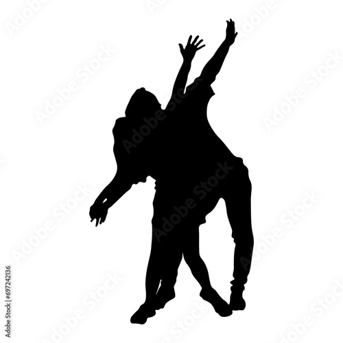 Set of silhouettes of women with children, vector. Mother's day concept.