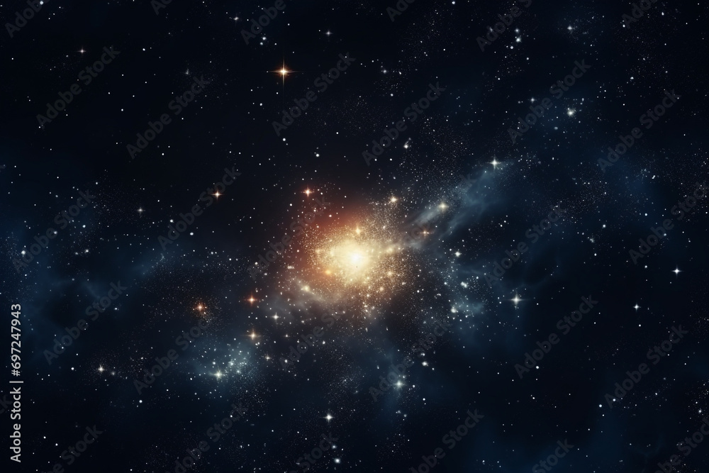 Stars of a planet and galaxy in a free space