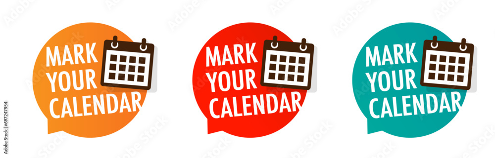 Mark your calendar - obrazy, fototapety, plakaty 