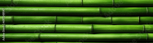 Super Ultarwide Green Bamboo Balckground Wallpaper