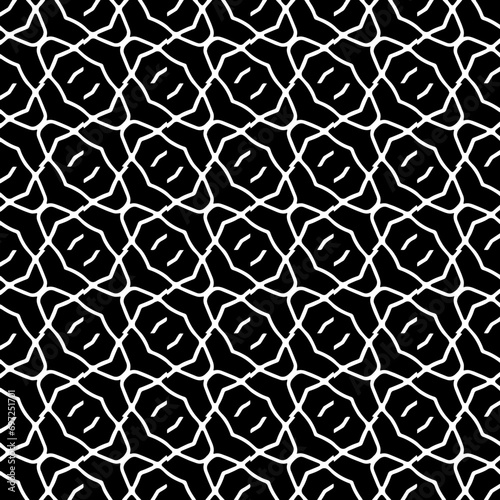 Abstract Shapes.Vector Seamless Black and White Pattern.Design element for prints, decoration, cover, textile, digital wallpaper, web background, wrapping paper, clothing, fabric, packaging, cards, ti
