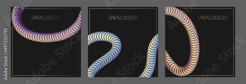 A colorful spiral. A design template for the design of a cover, banner, poster. Composition for interior design, decor and creative ideas