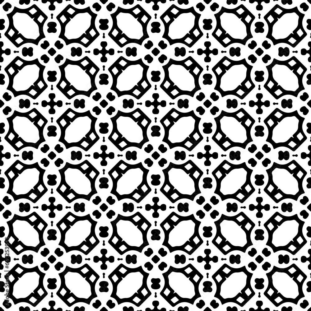 Abstract Shapes.Vector Seamless Black and White Pattern.Design element for prints, decoration, cover, textile, digital wallpaper, web background, wrapping paper, clothing, fabric, packaging, cards, ti Abstract Shapes.Vector Seamless Black and White Pattern.Design element for prints, decoration, cover, textile, digital wallpaper, web background, wrapping paper, clothing, fabric, packaging, cards, ti
