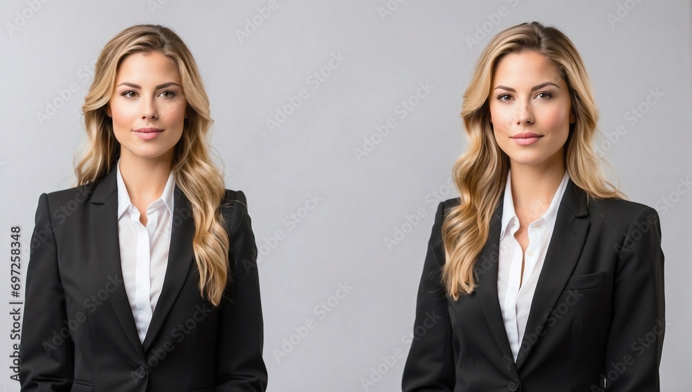 Isolated Background, Young American Female Lawyer, Studio Shot