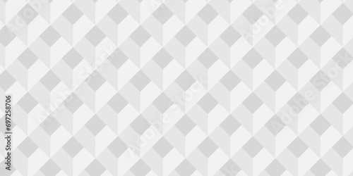 Background of cube geometric pattern grid backdrop triangle. Abstract cubes geometric tile and mosaic wall or grid backdrop hexagon technology. white and gray geometric block cube structure.
