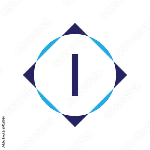 Initial Letter Logo I Template Vector Design