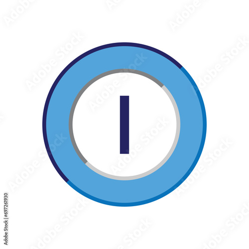Initial Letter Logo I Template Vector Design