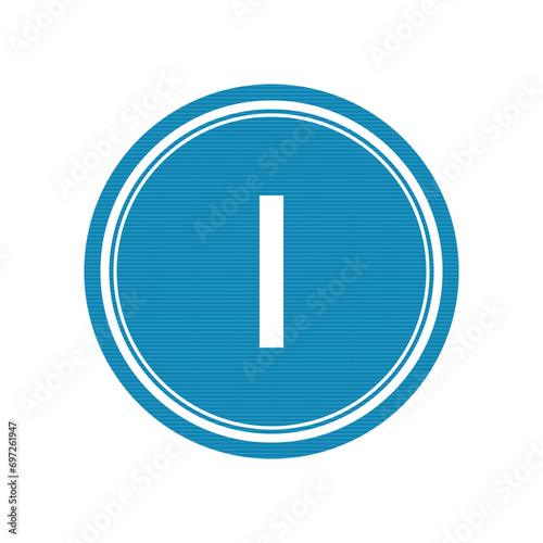 Initial Letter Logo I Template Vector Design