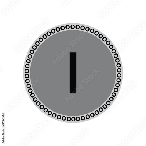 Initial Letter Logo I Template Vector Design