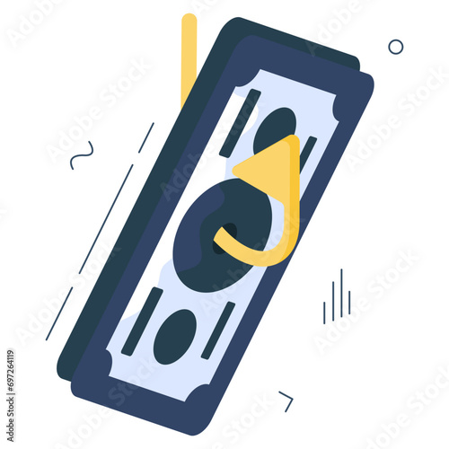 Modern design icon of financial phishing 

