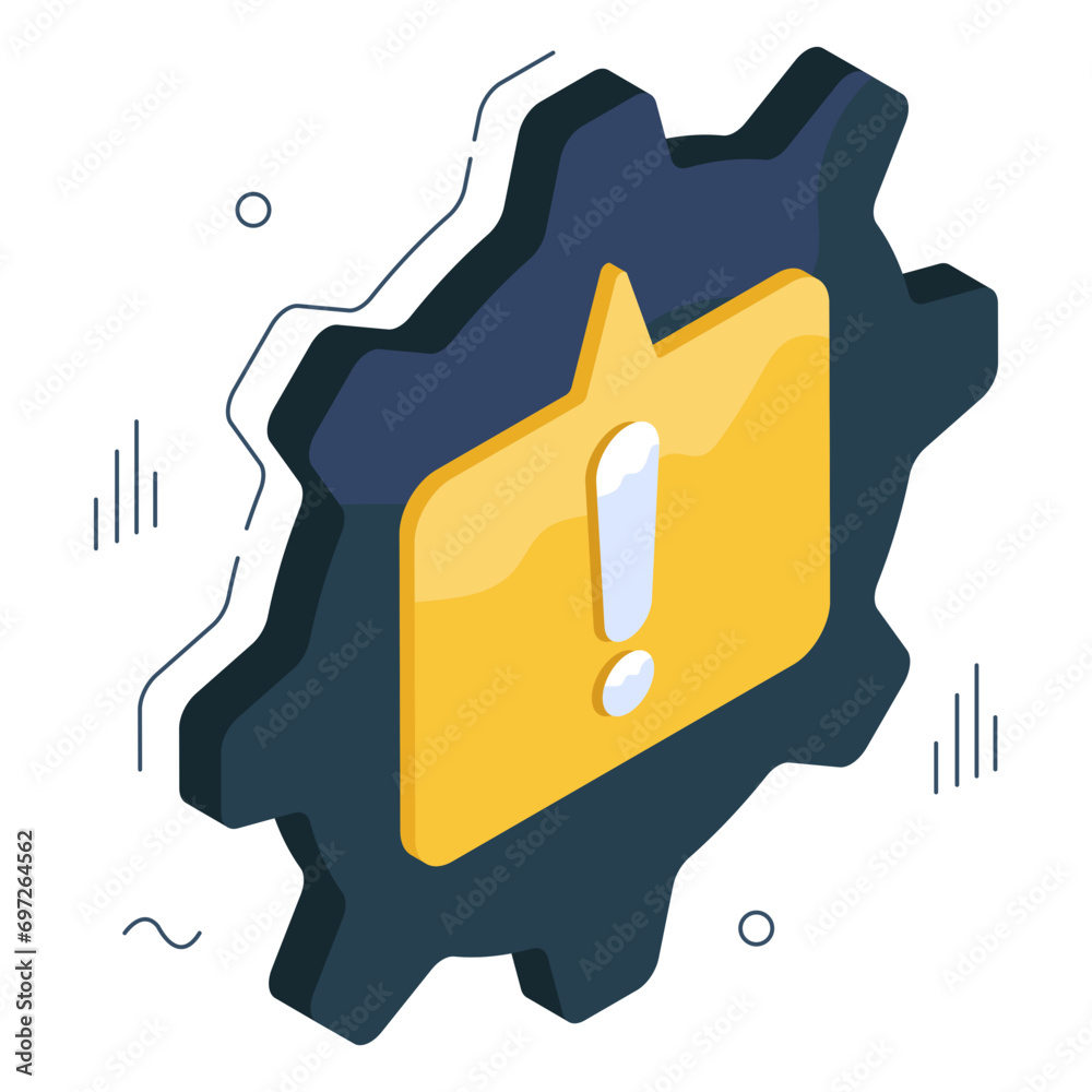 Unique design icon of message error
Unique design icon of message error