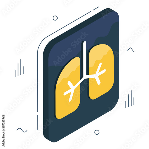 Premium download icon of lungs

