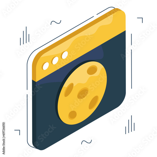 Premium download icon of moon

