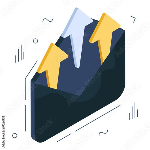 Perfect design icon of analytical mail

