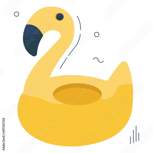 A unique design icon of duck buoy 