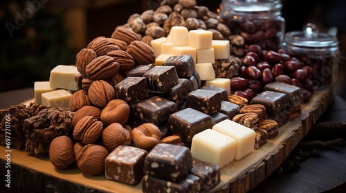 Close-up of a Variety of Chocolate Items for Chocolate Day During Valentines Season