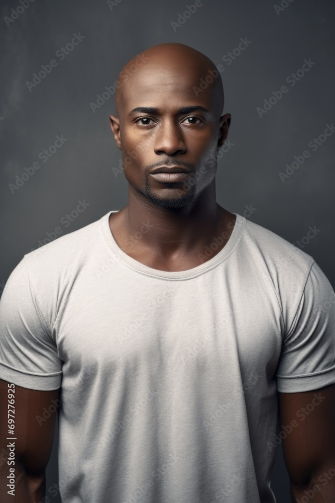 A man is posing for a picture in a white shirt. Suitable for various applications