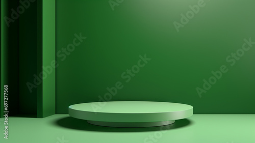 3d rendered abstract empty display podium Minimal scene for product display presentation