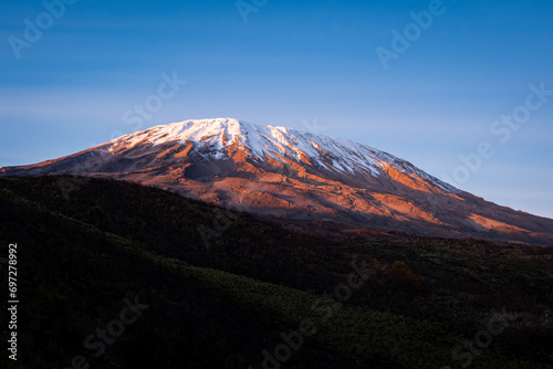 Sunrise on Kilimanjaro from Second Cave camp