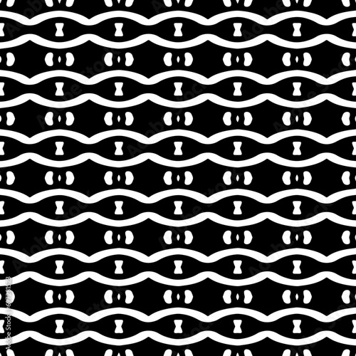 Abstract Shapes.Vector Seamless Black and White Pattern.Design element for prints  decoration  cover  textile  digital wallpaper  web background  wrapping paper  clothing  fabric  packaging  cards. 