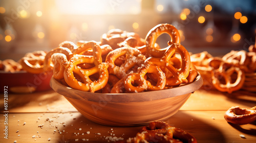 bowl of pretzels photo