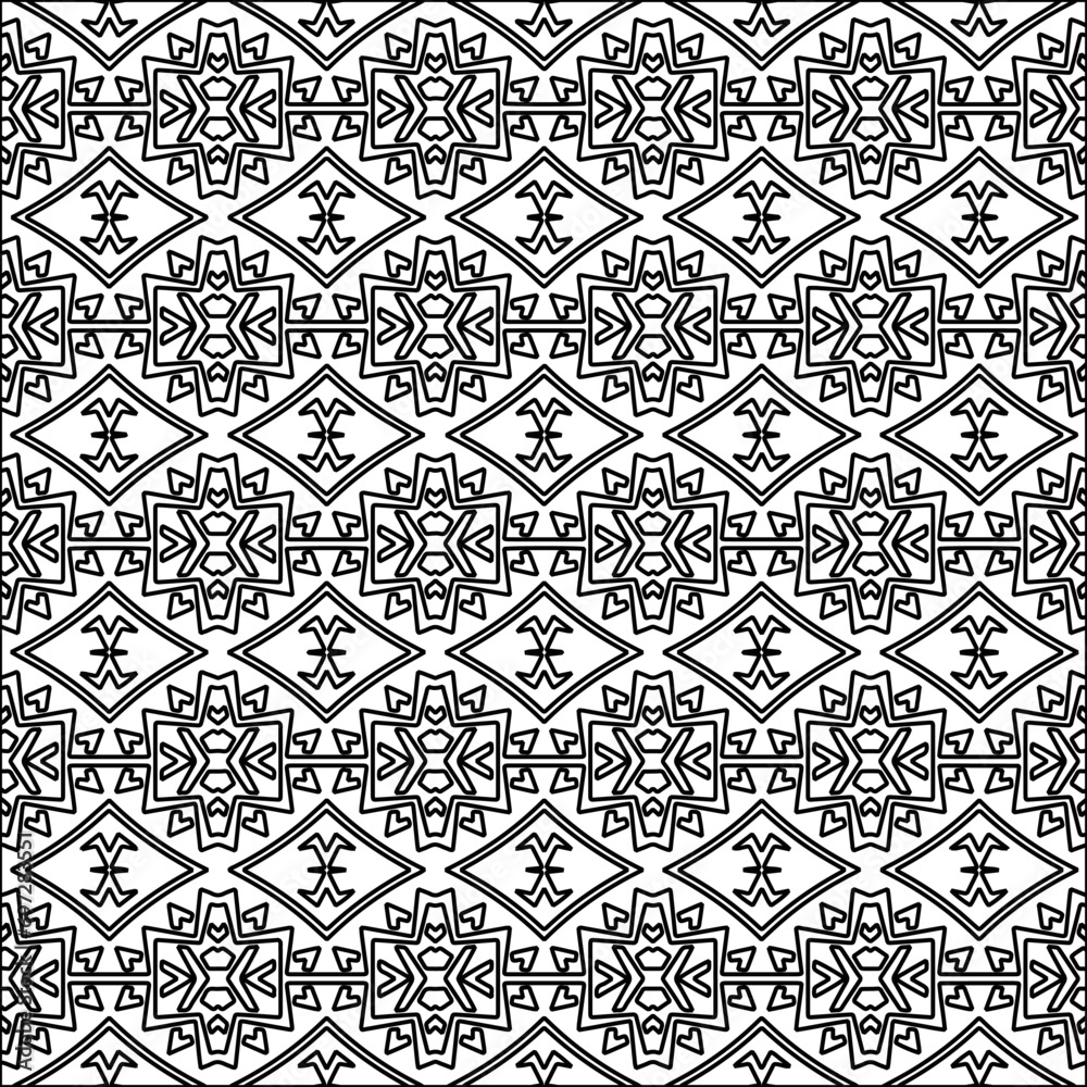 Abstract shapes from lines. Vector graphics for design. Black and white color. Simple pattern. Abstract shapes from lines. Vector graphics for design. Black and white color. Simple pattern.