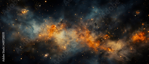 Cosmic nebula with stars