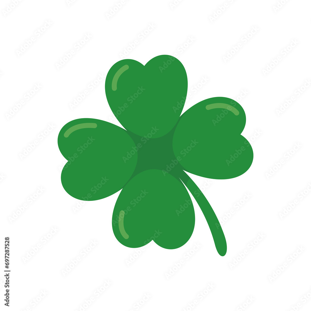 green four leaf clover Symbol of good luck at St.Patrick's festival green four leaf clover Symbol of good luck at St.Patrick's festival