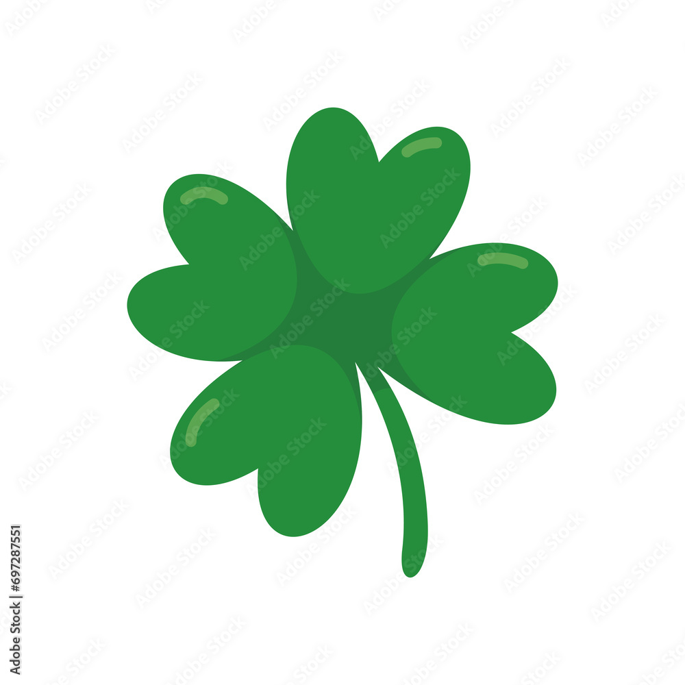 green four leaf clover Symbol of good luck at St.Patrick's festival green four leaf clover Symbol of good luck at St.Patrick's festival