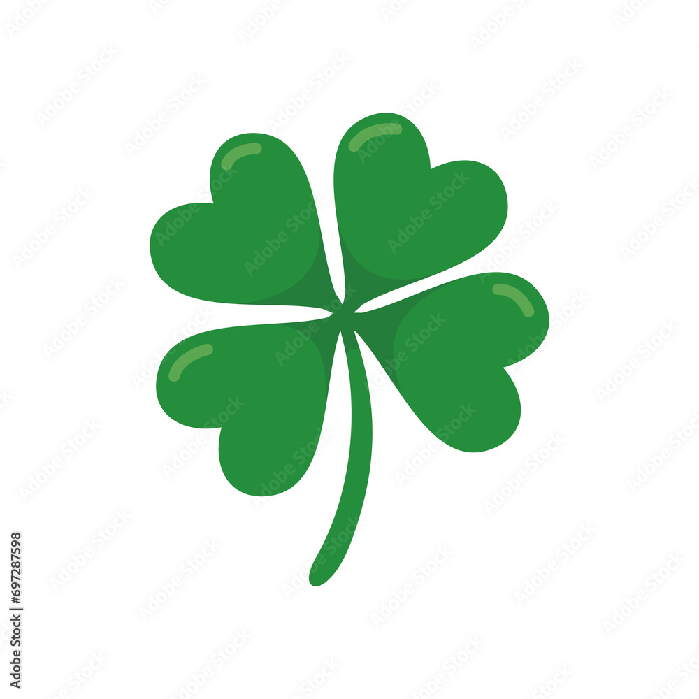 green four leaf clover Symbol of good luck at St.Patrick's festival green four leaf clover Symbol of good luck at St.Patrick's festival
