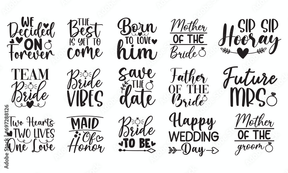 wedding Quote t shirt design,wedding Quotes Bundle,Hand drawn lettering phrase, Saying about wedding,bundle design
svg bundle

