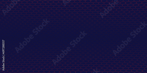 Dark blue wide banner background with red lines. © Al