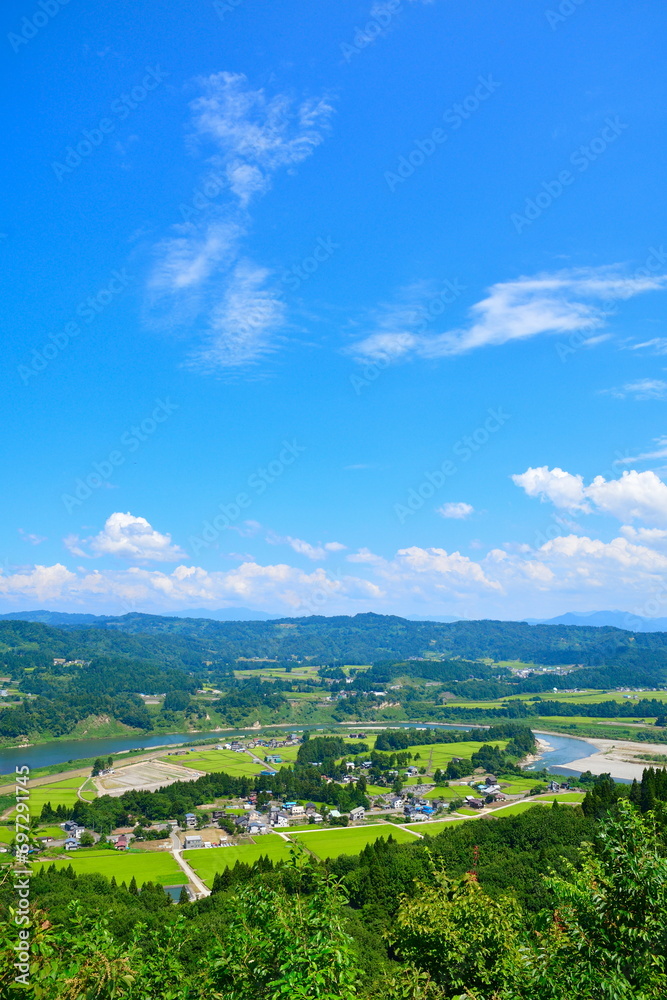 沢山ポケットパークからの眺望（新潟県）