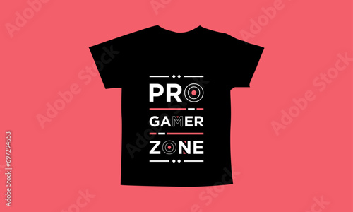 Pro gamer zone motivational quotes t shirt design l Modern quotes apparel design l Inspirational custom typography quotes streetwear design l Wallpaper l Background design