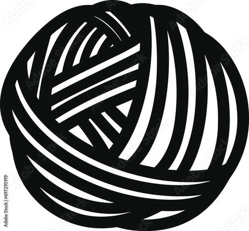 Yarn Ball Vector for Handmade Knitting and Crochet Accessories