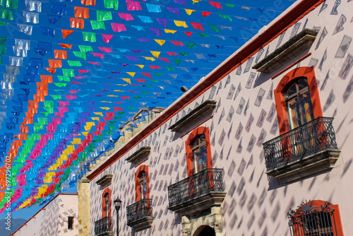 Canvas Print Mexican building in the center of oaxaca