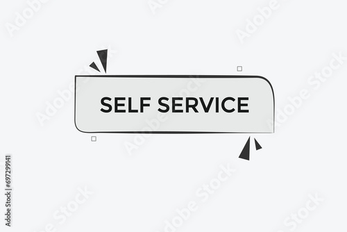  new website, click button self service, level, sign, speech, bubble  banner, 
