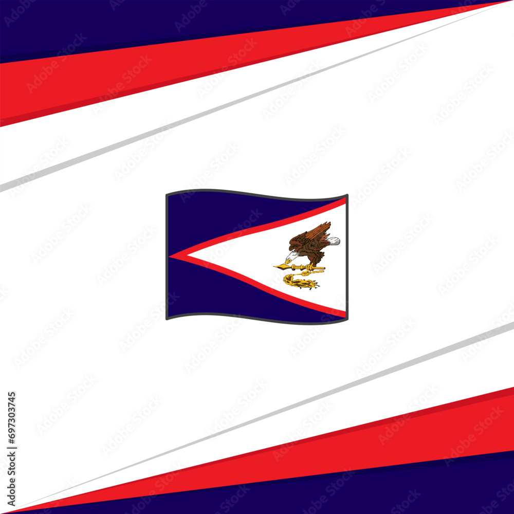 American Samoa Flag Abstract Background Design Template. American Samoa Independence Day Banner Social Media Post. American Samoa Design