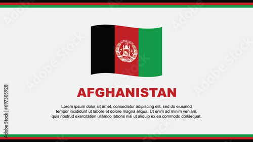 Afghanistan Flag Abstract Background Design Template. Afghanistan Independence Day Banner Social Media Vector Illustration. Afghanistan Design
