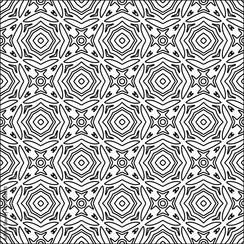 Abstract shapes from lines. Vector graphics for design. Black and white color. Simple pattern. Abstract shapes from lines. Vector graphics for design. Black and white color. Simple pattern.