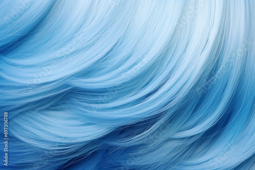 Blue hair. Ai generated photo