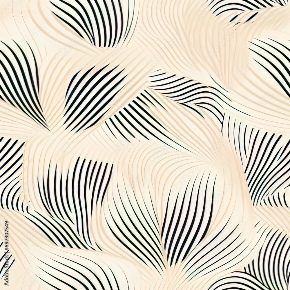  soft black and white and beige pattern, thin lines, muted colors 