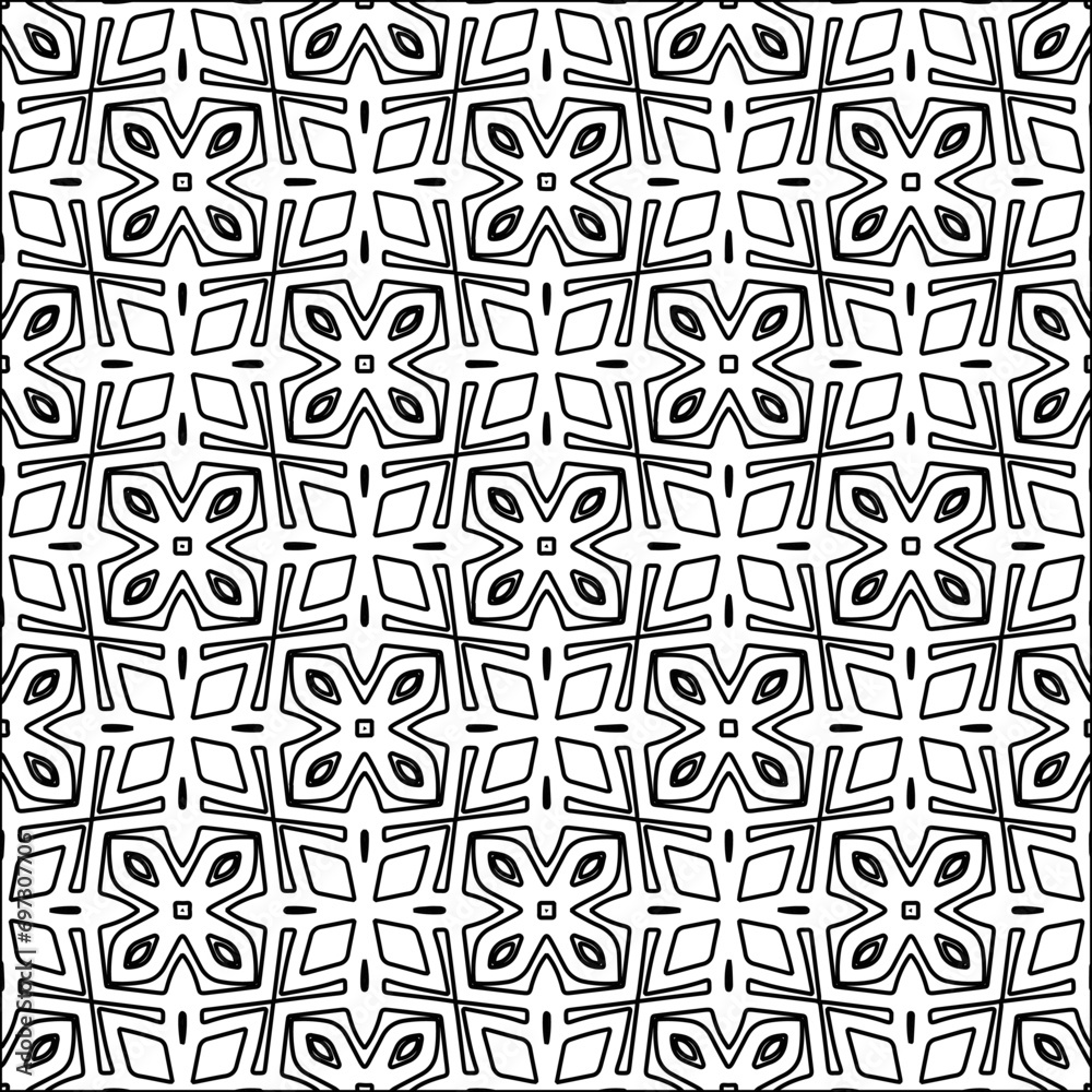 Abstract shapes from lines. Vector graphics for design. Black and white color. Simple pattern. Abstract shapes from lines. Vector graphics for design. Black and white color. Simple pattern.