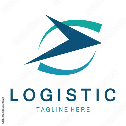 logistics logo icon illustration vector design  distribution symbol  delivery of goods  economy  finance