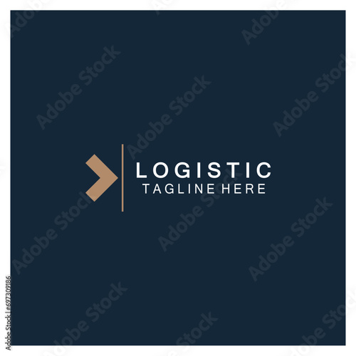 logistics logo icon illustration vector design  distribution symbol  delivery of goods  economy  finance