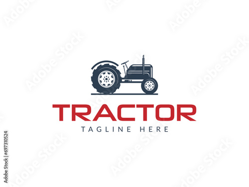 tractor logo vector icon illustration  logo template