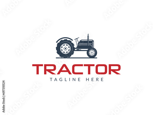 tractor logo vector icon illustration, logo template